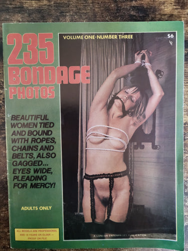 235 Bondage Photos Magazine Vol 1 No 3.. 1981 US Bondage Magazine